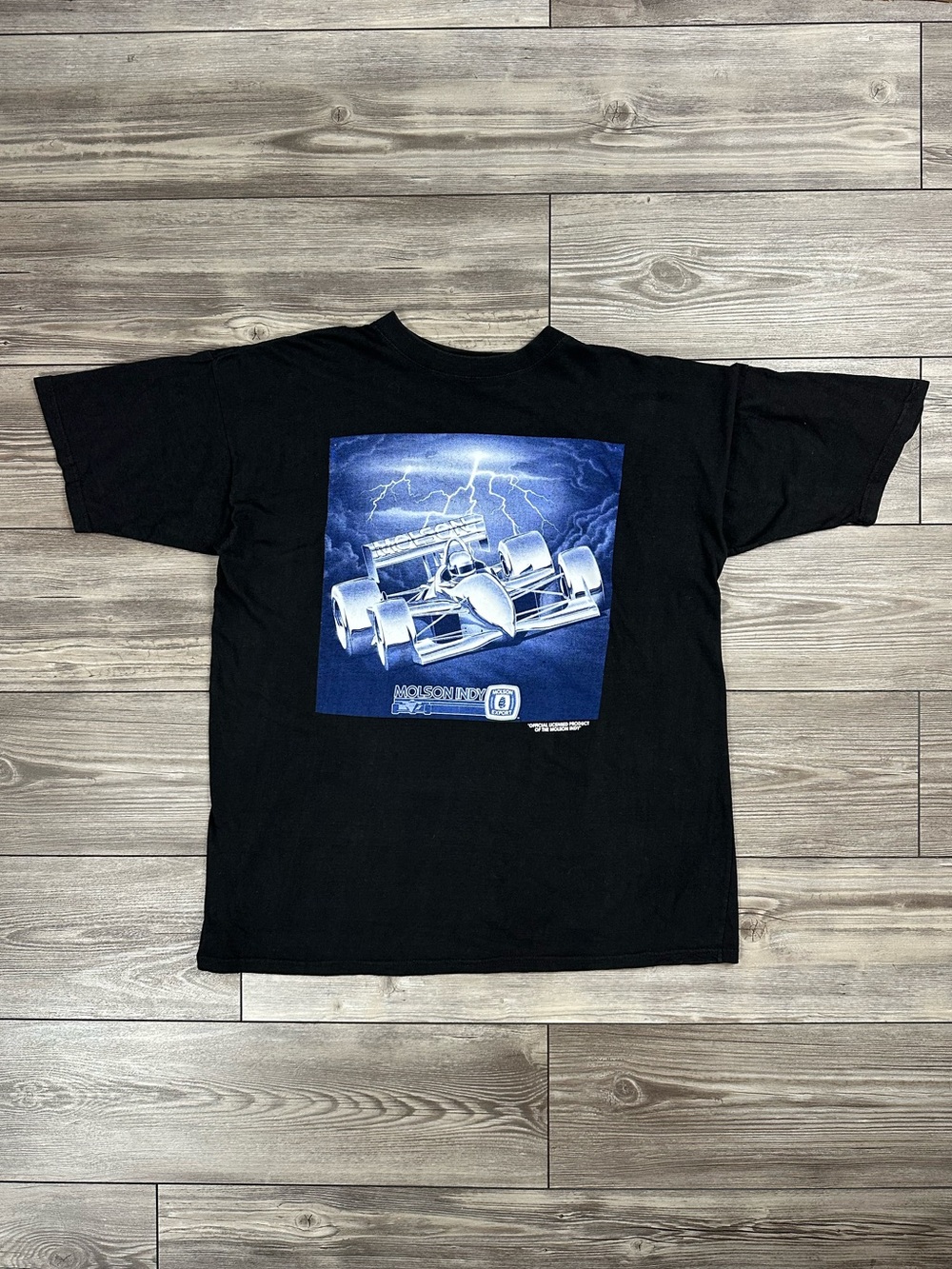 Vintage Molson Indy Racing Graphic T Shirt